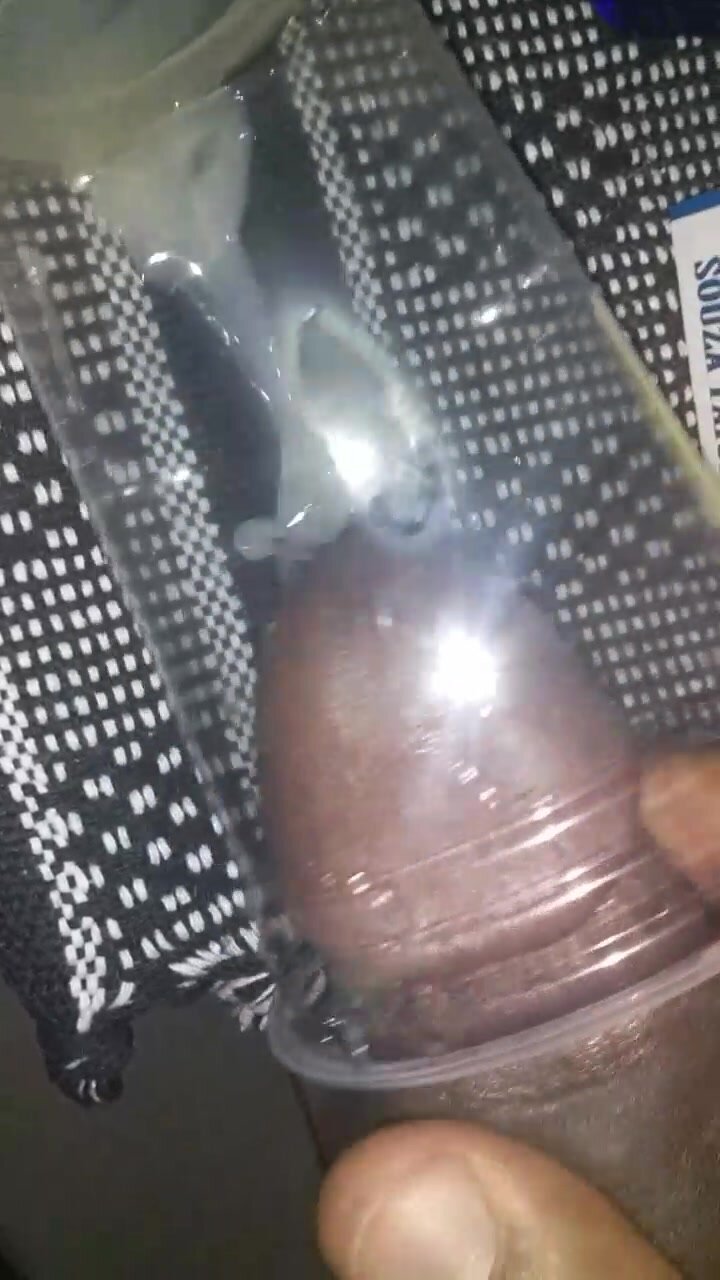 BBC cumming inside cup