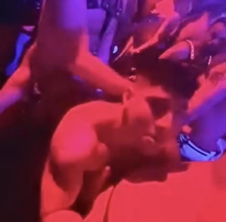 Twink spit roasted at circuit party