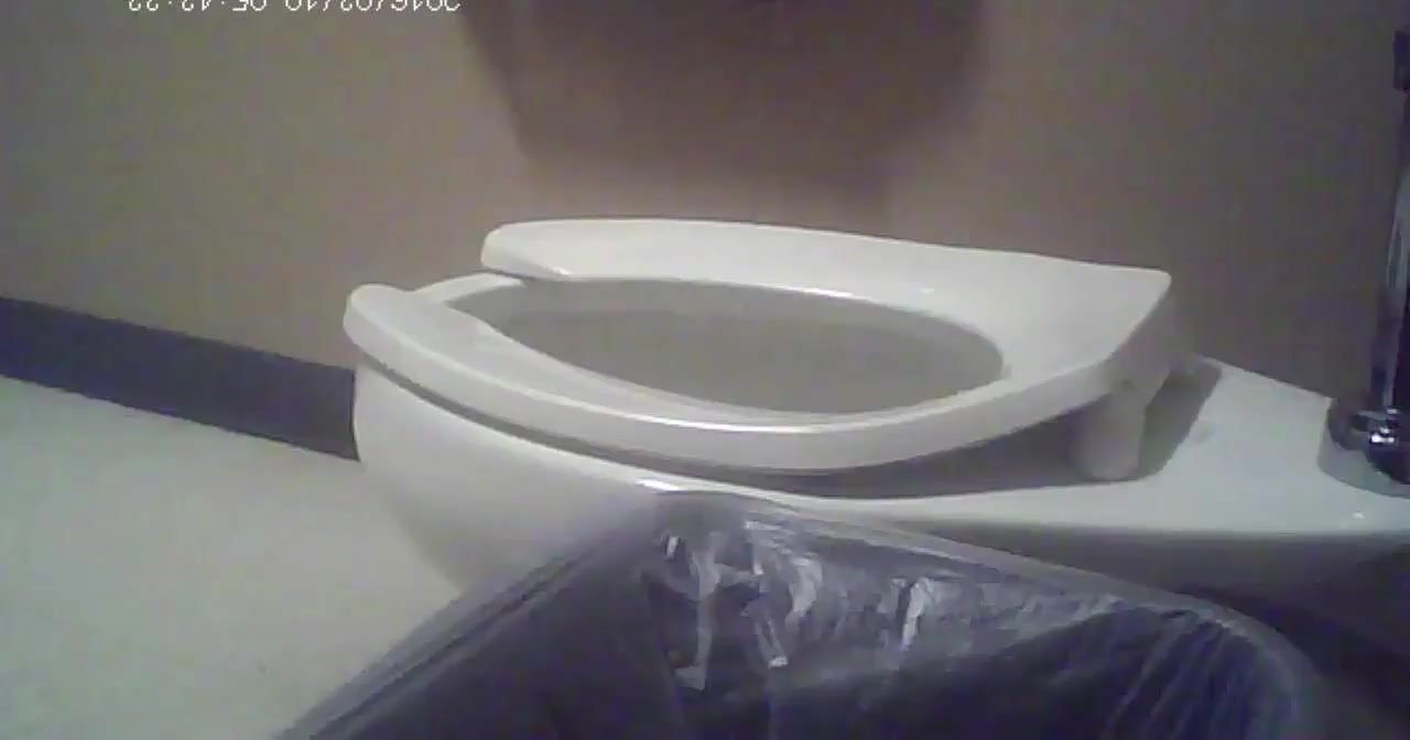 US College dorm toilet spy