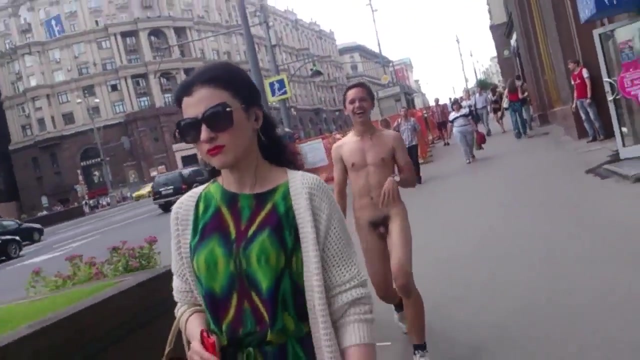 Young Lad Having Fun Walking Naked in Public