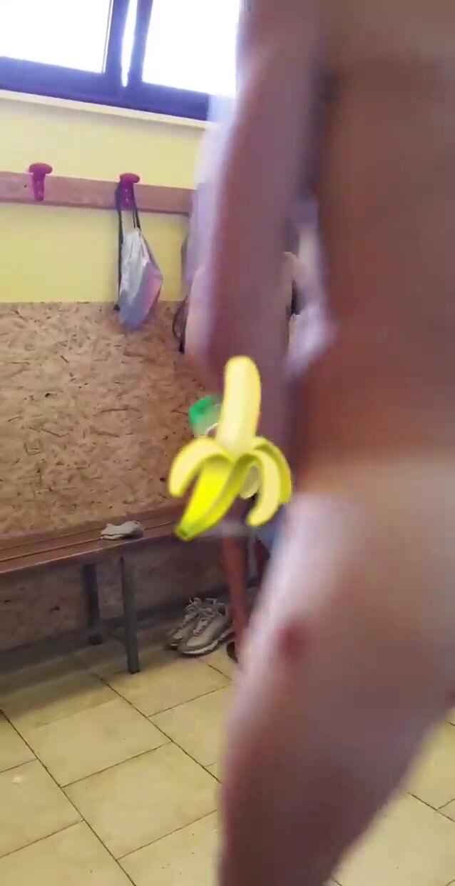 Italian guy recorded naked in locker room