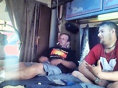 Str8 redneck allows fag to suck him off in the trailer
