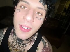 hot tattoed boy stroke and cum 4