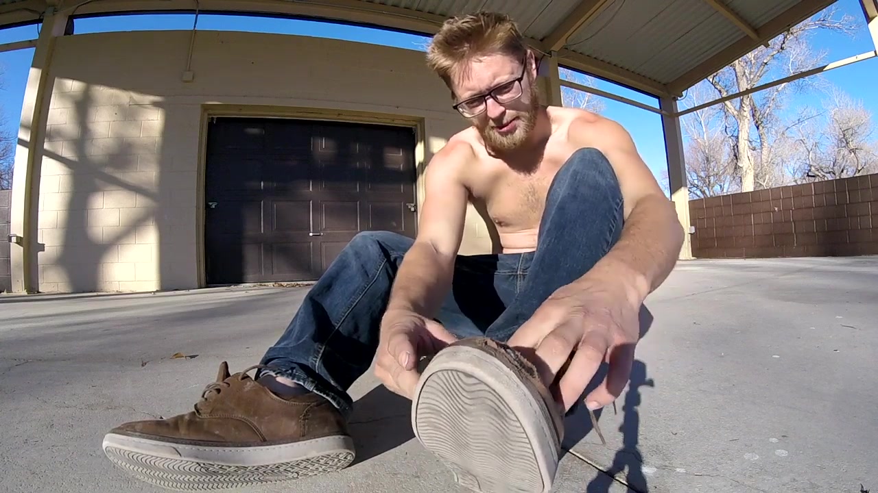 HOT GUY TAKING OFF SHOES AND SOCKS