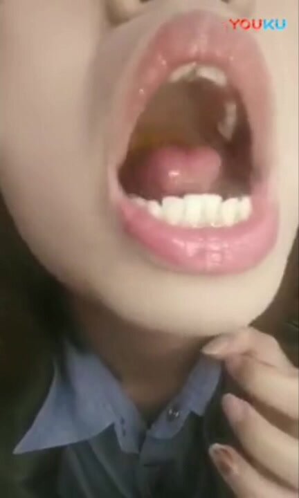 Chinese girl swallows fruit whole