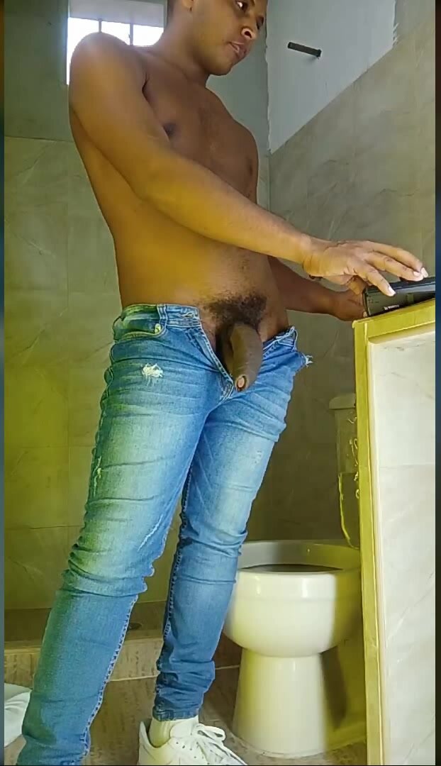 latino boy stroking his huge dick 5