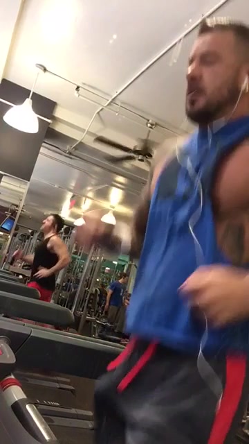 Running at the gym