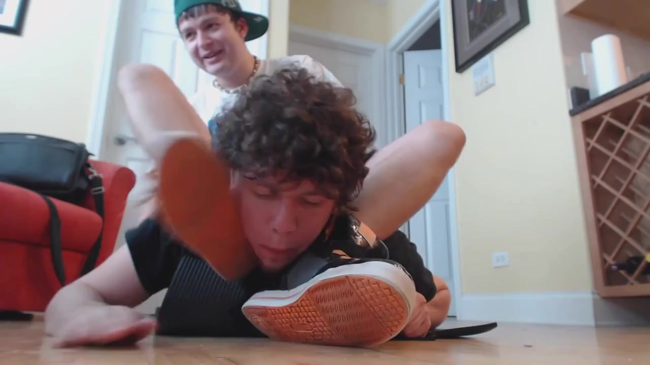 SLAVE FORCED TO LICK SHOES AND FEET