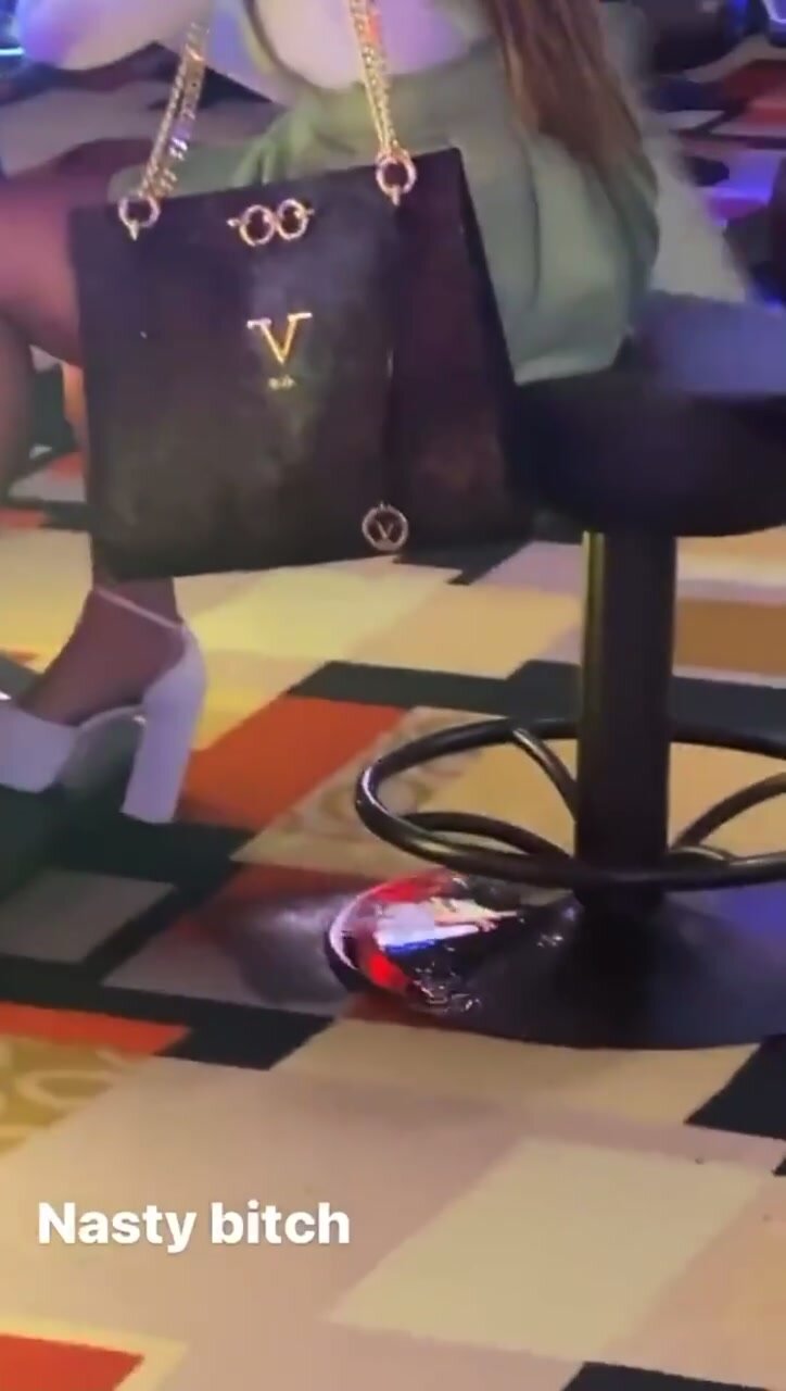 Woman pees herself in her seat at the casino