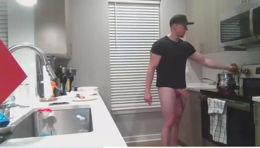 sexy ginger boy in the kitchen