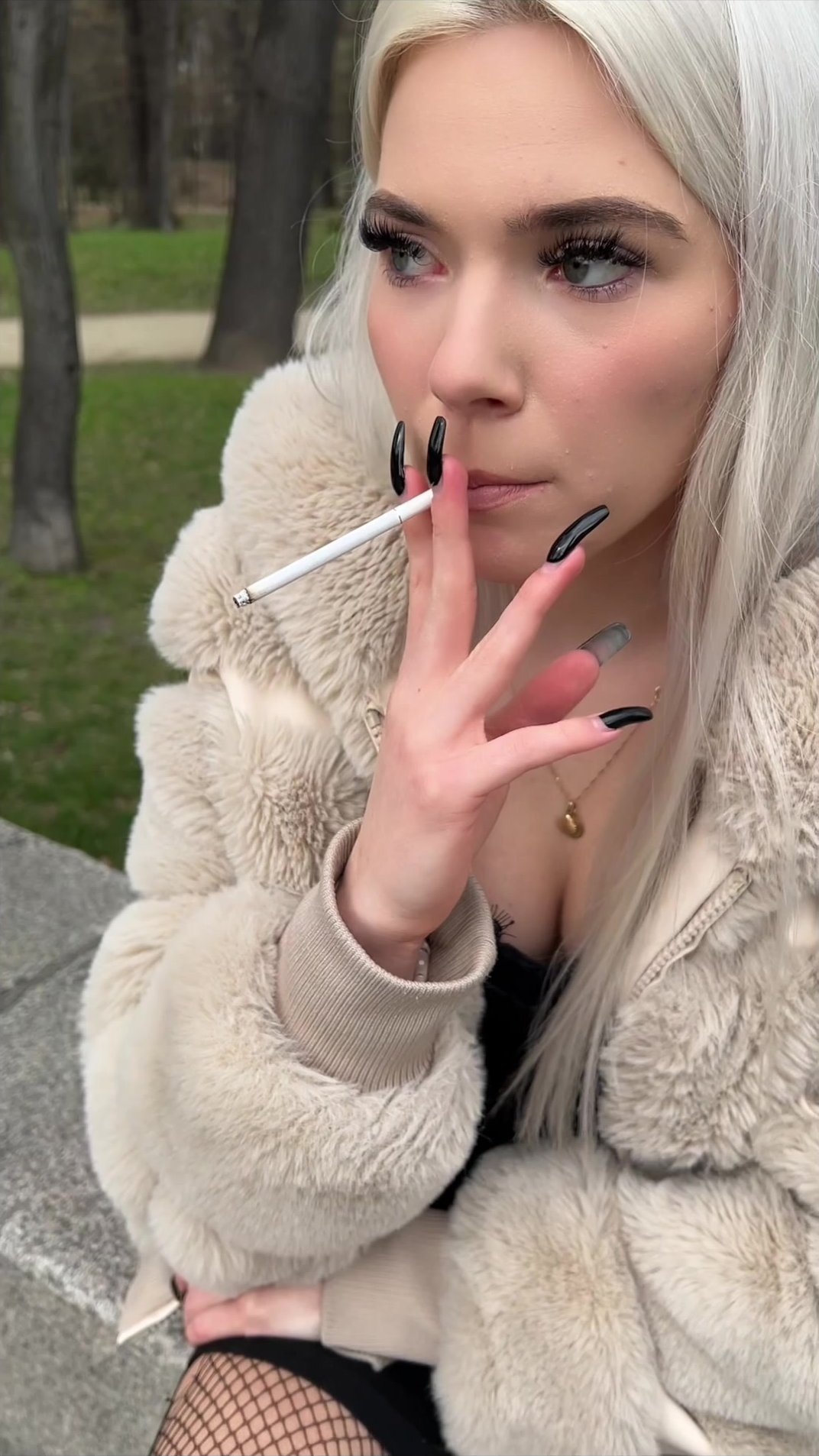 Smoking and spitting loogies - video 2