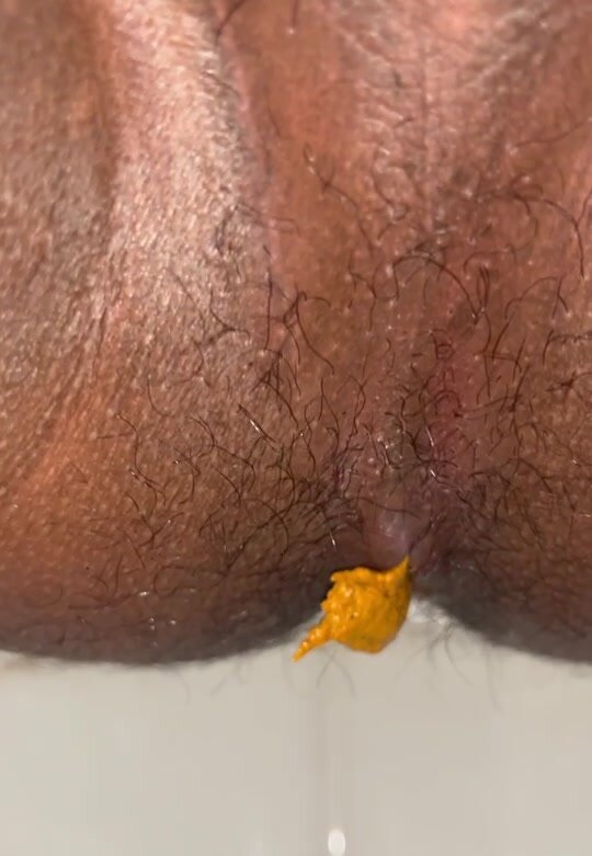 Indian male pooping