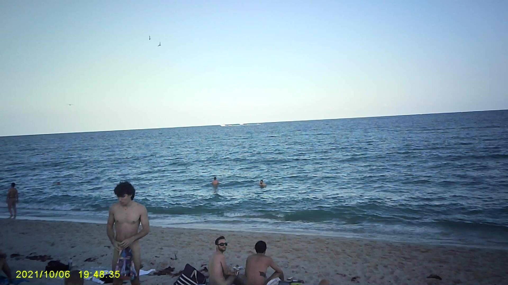 Nude Gay Couple at the Beach