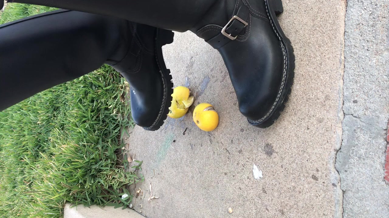 Crushing Oranges with My Wesco Boots