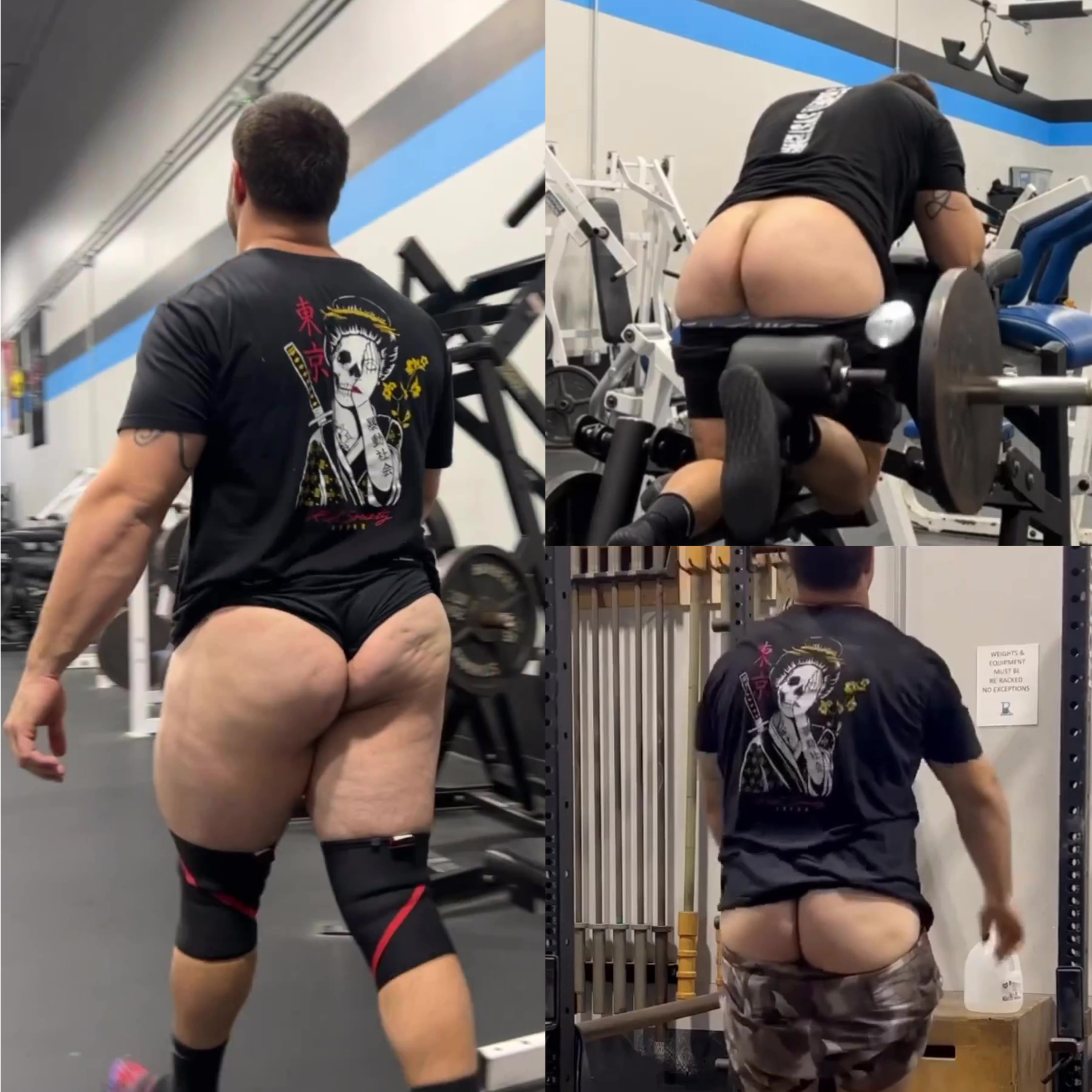 Big Cheeks Fitness Instructor Loves Showing Ass!