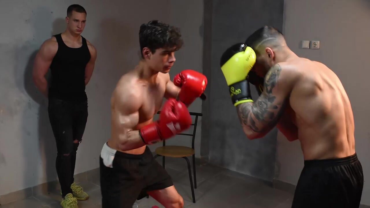 Male Bondage: ABS ART - Armin vs Bruno boxing… ThisVid.com