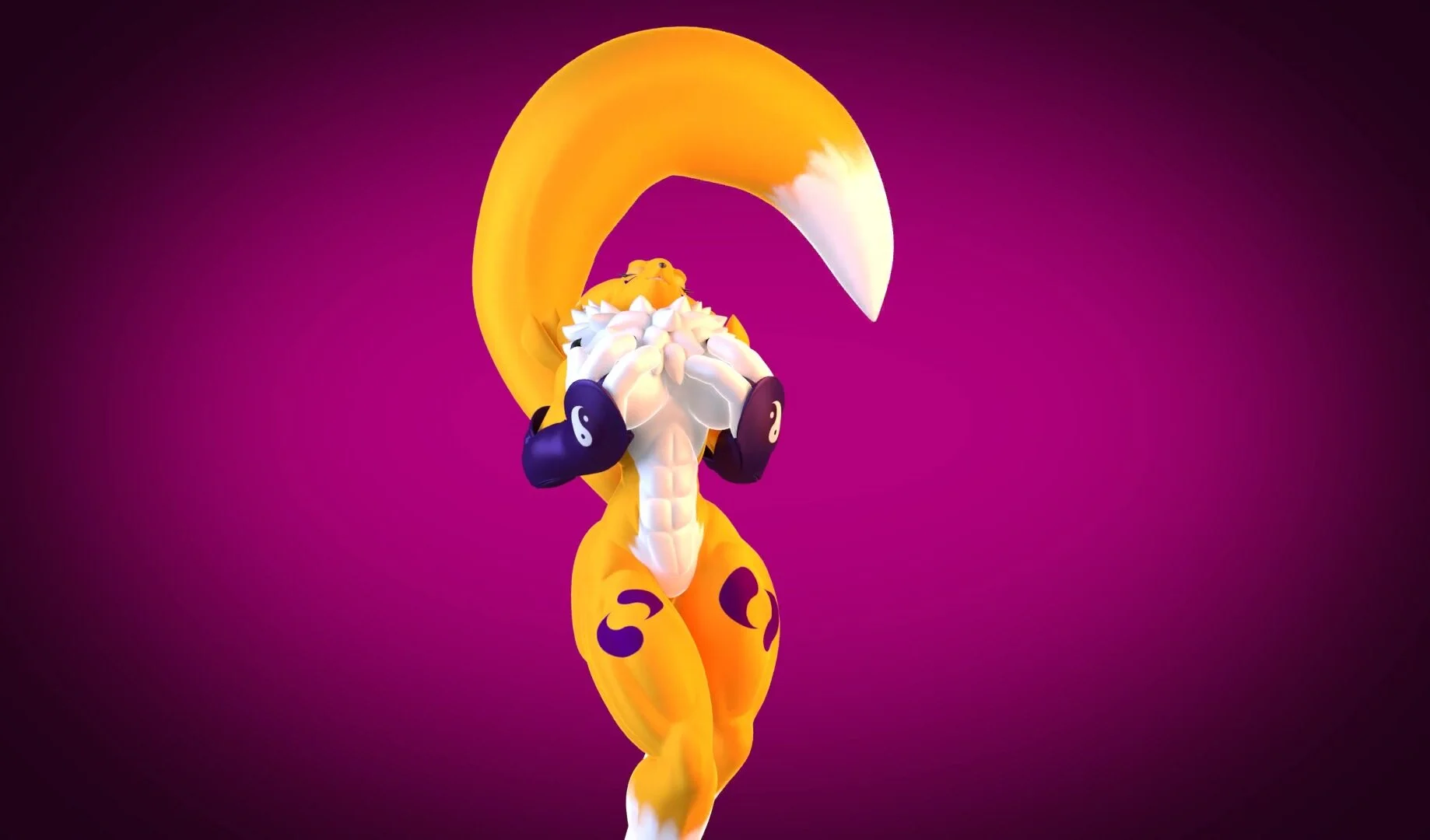 Renamon digitalfurbelow growth animation - ThisVid.com