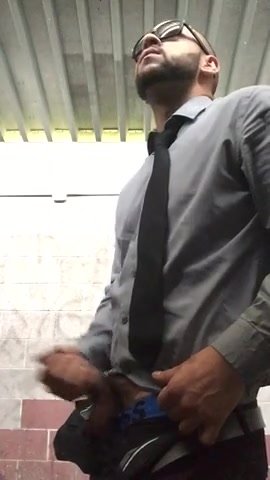 Restroom Jerk off After Work