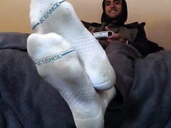 sexy male feet worshiping