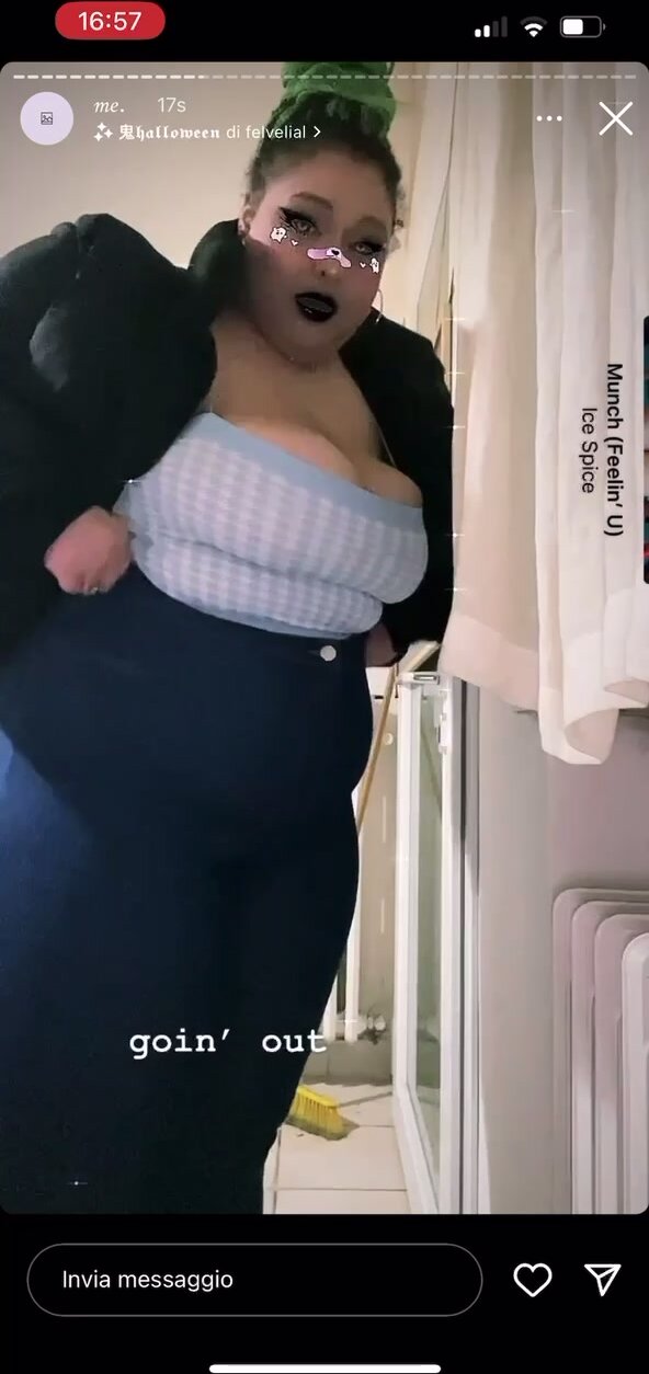 Bbw ig stories (belly play boobs and dancing)