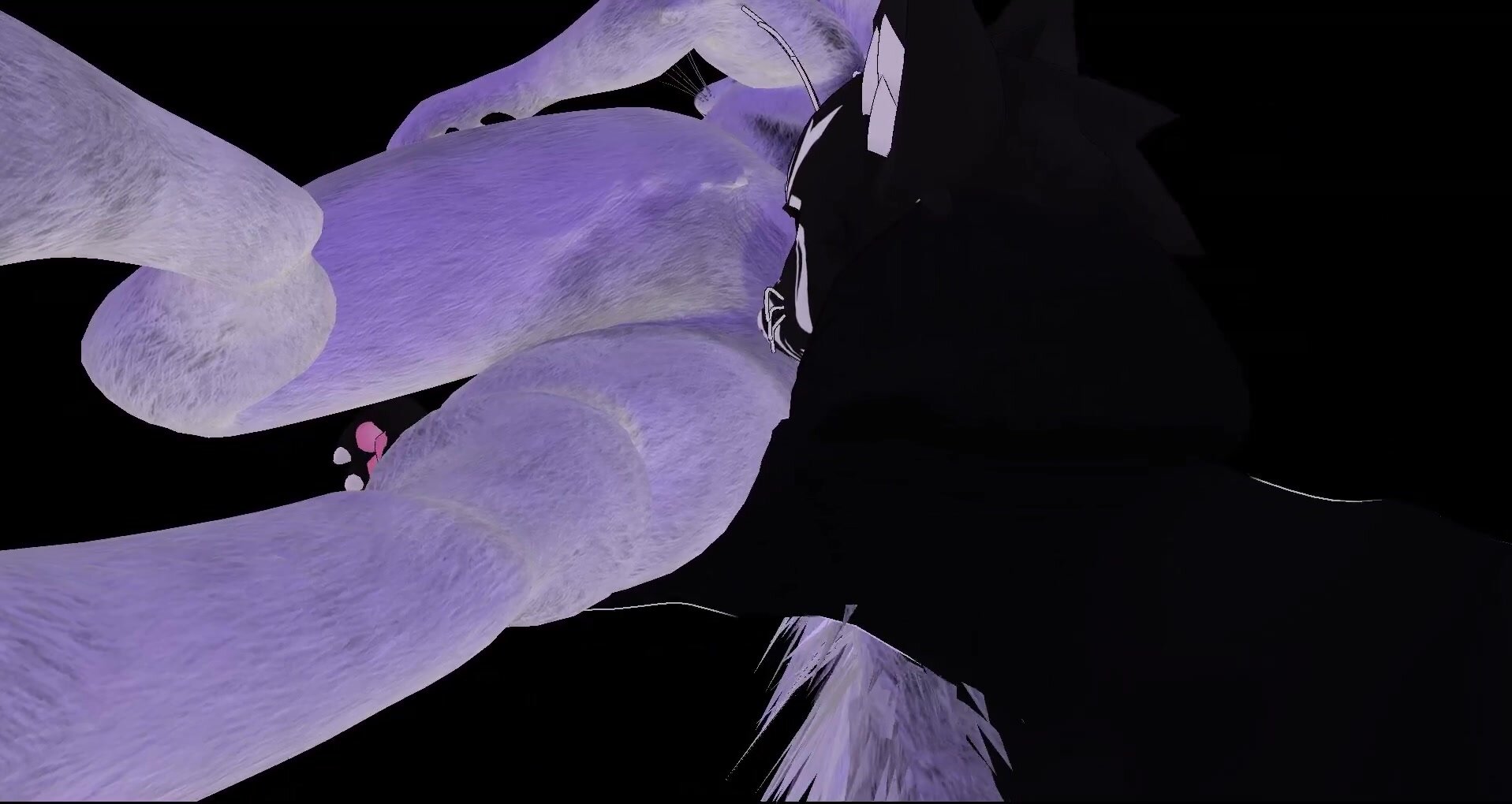 Furry cutie sniffing bassy rex farts in vrchat