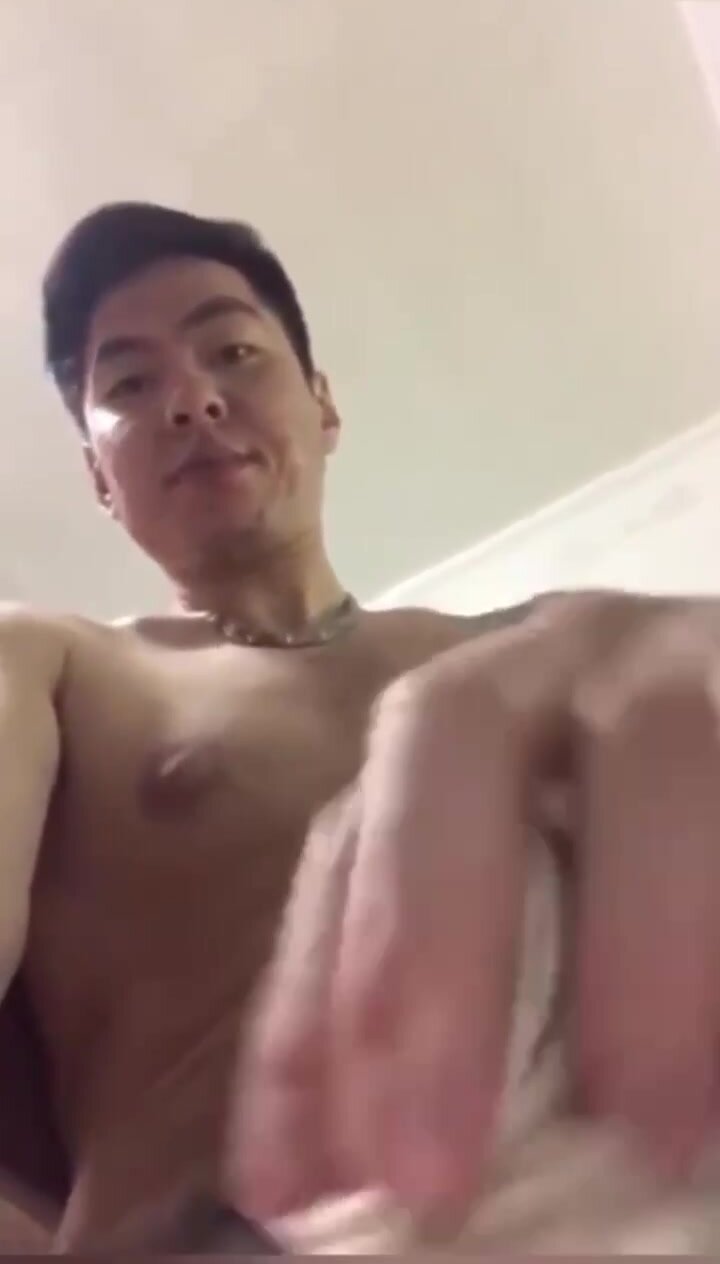 Asian handsome daddy  jerks off