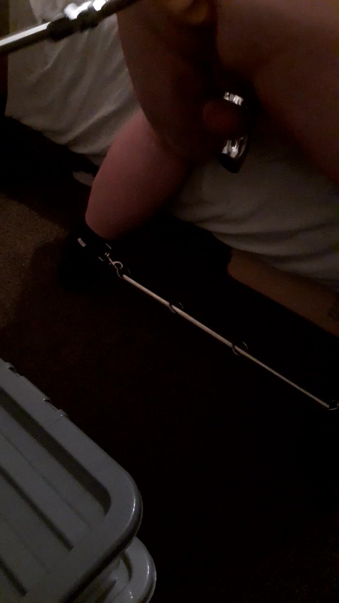 Restrained builder sub getting machine fucked
