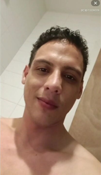 Hot Latino takes a shower on live stream