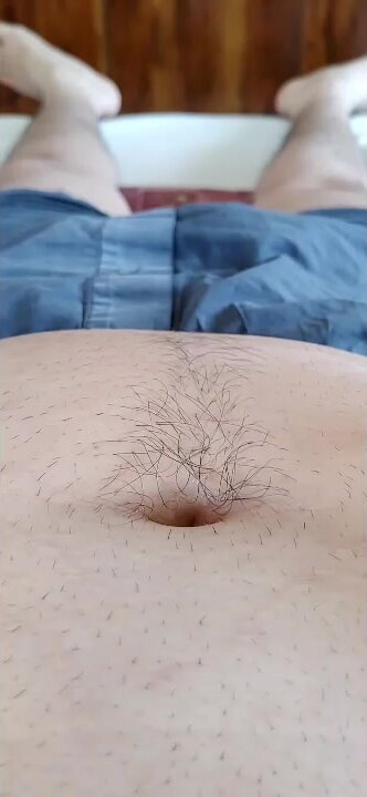 Belly button ... inserting long needle into my nave