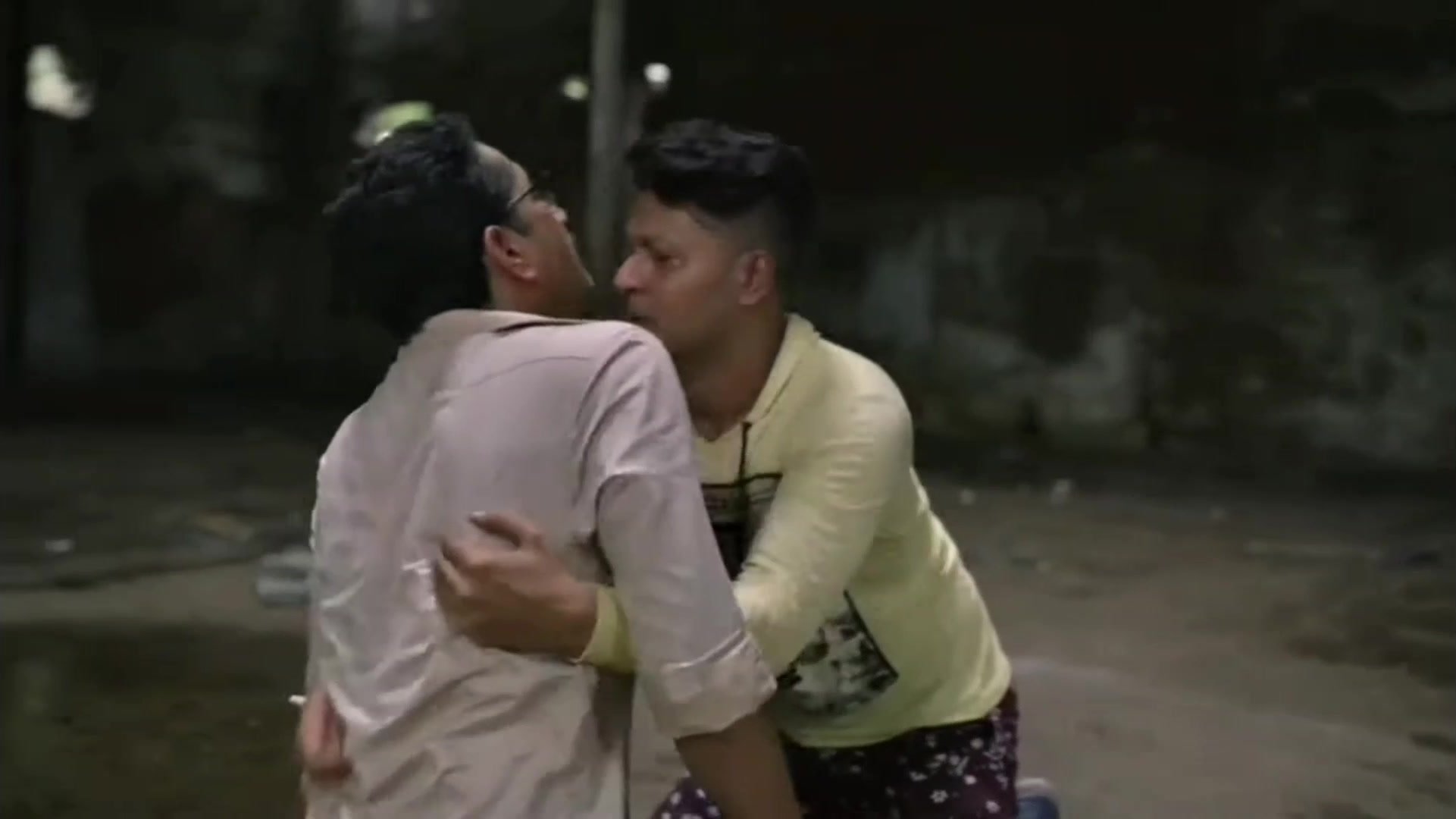 Gay kissing scene from a Bengal movie