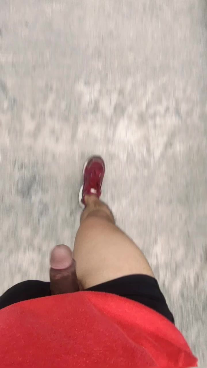 Dick slip while running in public