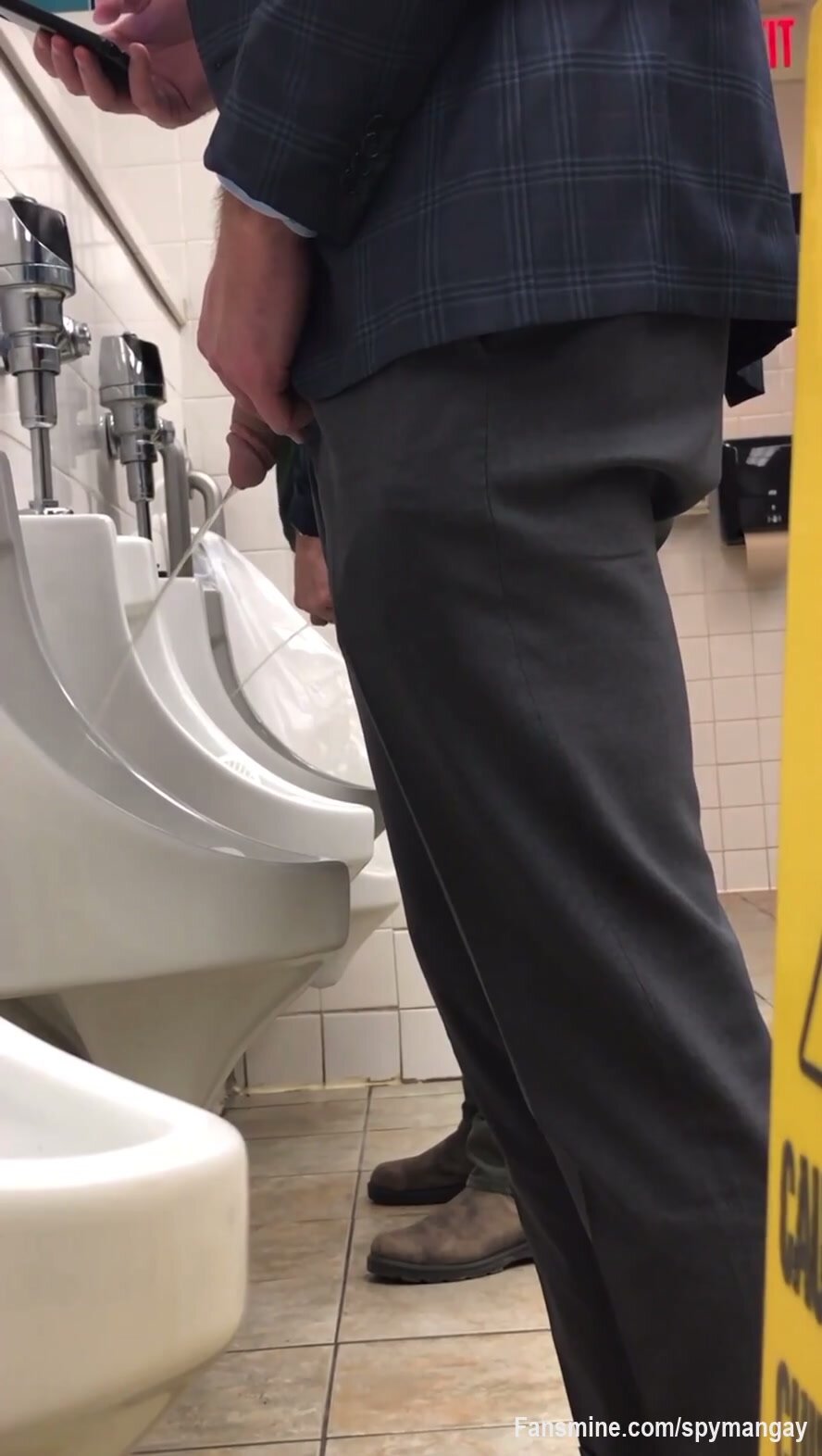 spy guy in toilet - video 35