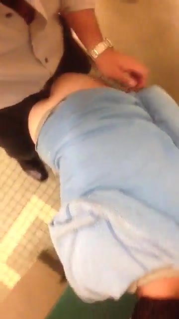 Married dude fucks in the mall bathroom