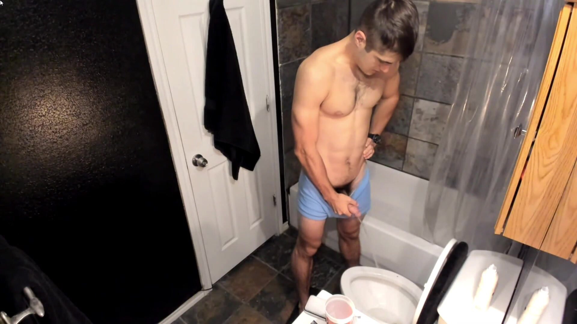 spying hot boy taking a piss 2
