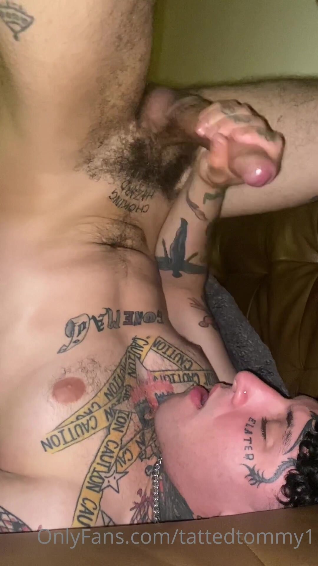hot tattoed boy stroke and cum 8