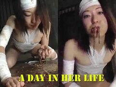 Filthy girl with Insects Fetish (Eating worms n Puking)