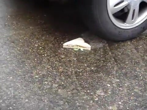 Car crushing sandwich