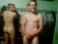 Cums in locker room in front his teammated