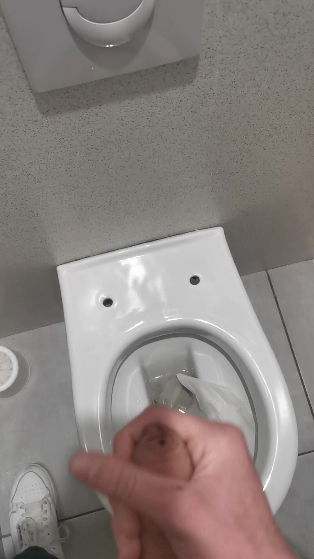 Cum in public toilet - video 5