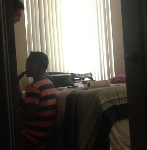 Latino Bitch Sucks White Twink Clean After Breeding