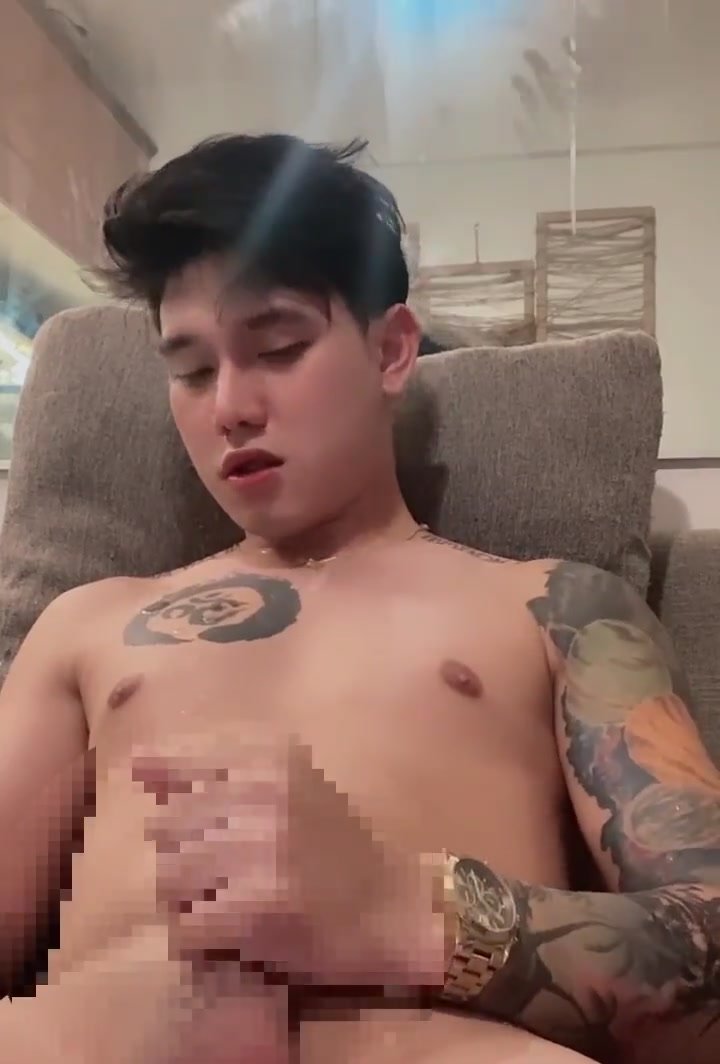 Cute Asian cums on his face repeatedly