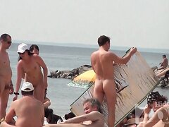 crowded, nudist, beach, series - video 6