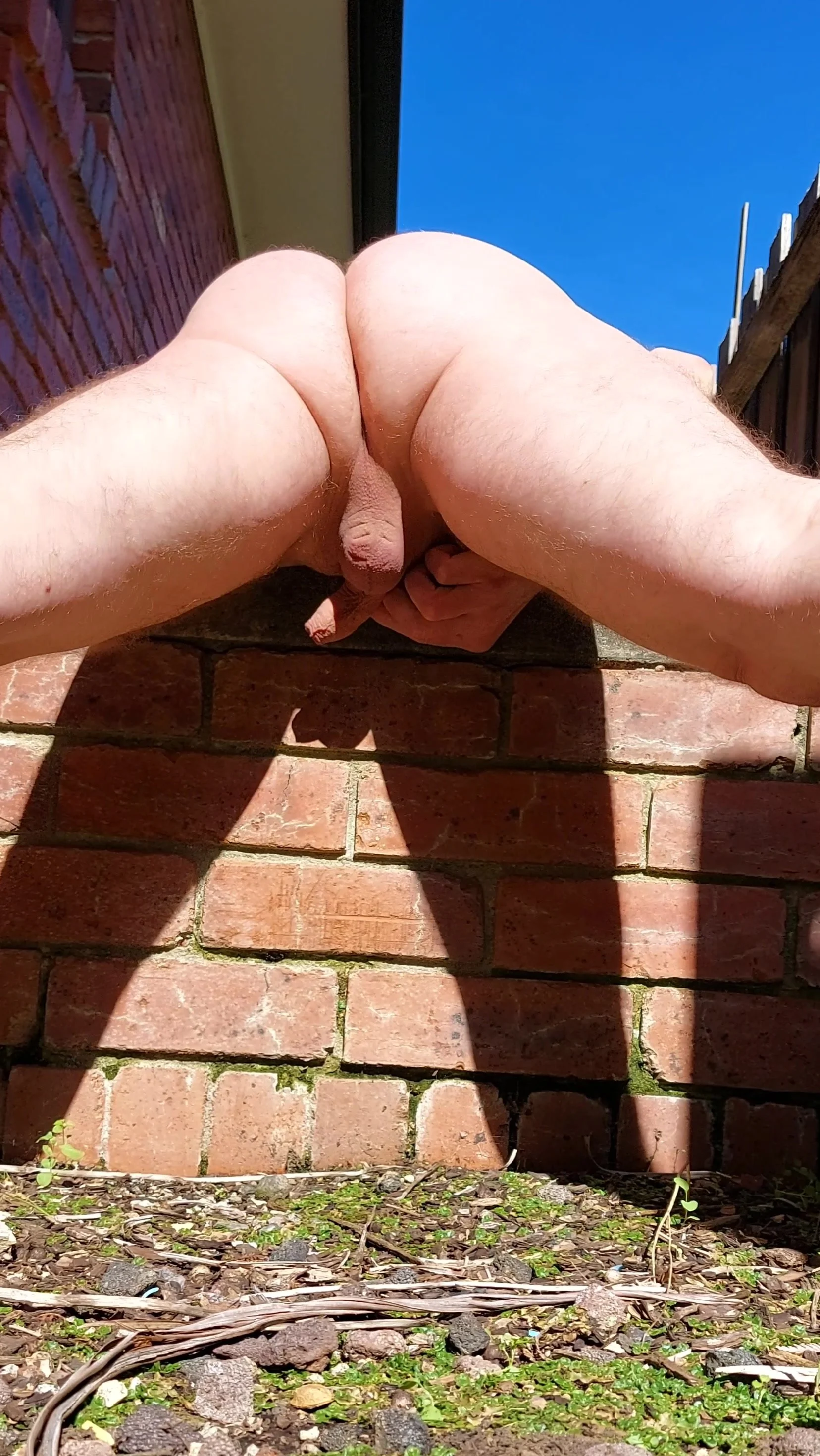 Rear View of My Naked Urination Outdoors - ThisVid.com