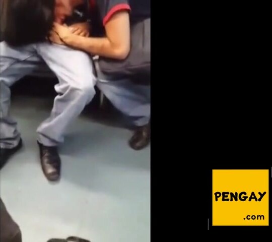 Cock sucking in public transport