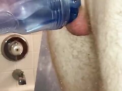 18yo fucking his toy in the shower