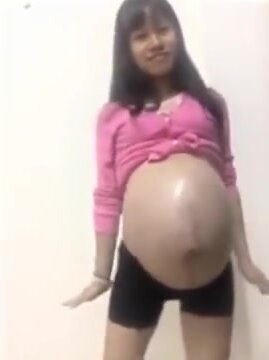 asian huge pregnant