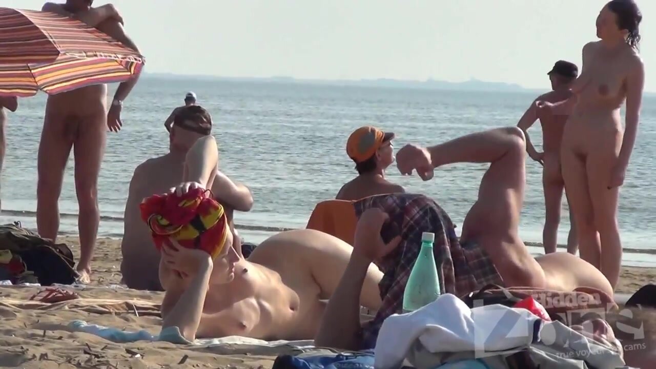 crowded, nudist, beach, series - video 11