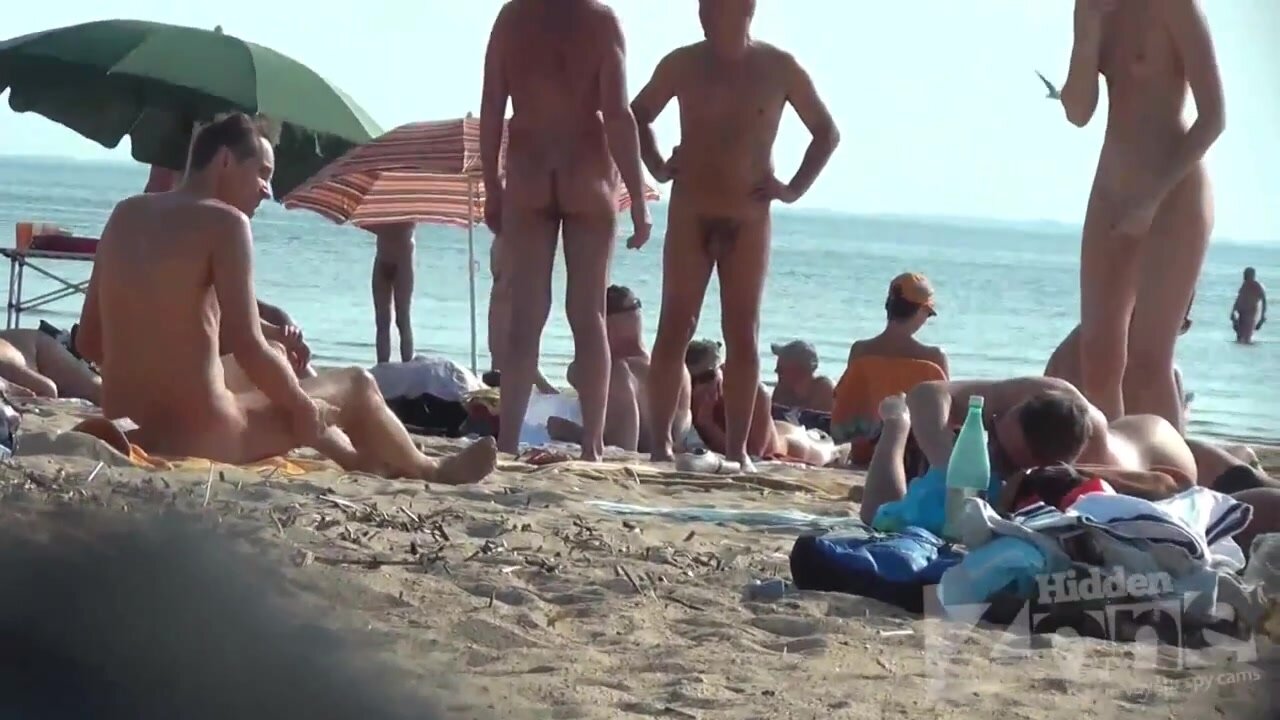 crowded, nudist, beach, series - video 12