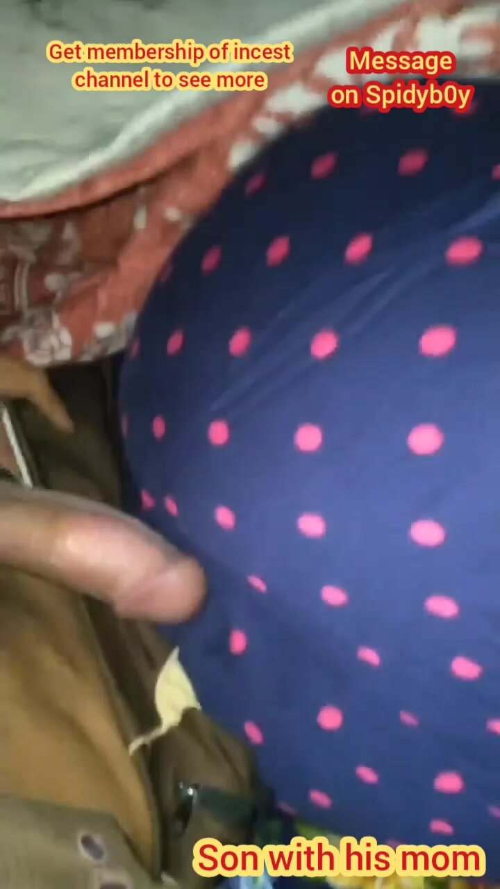Son drilling his mom Ass with dick when she is sleeping