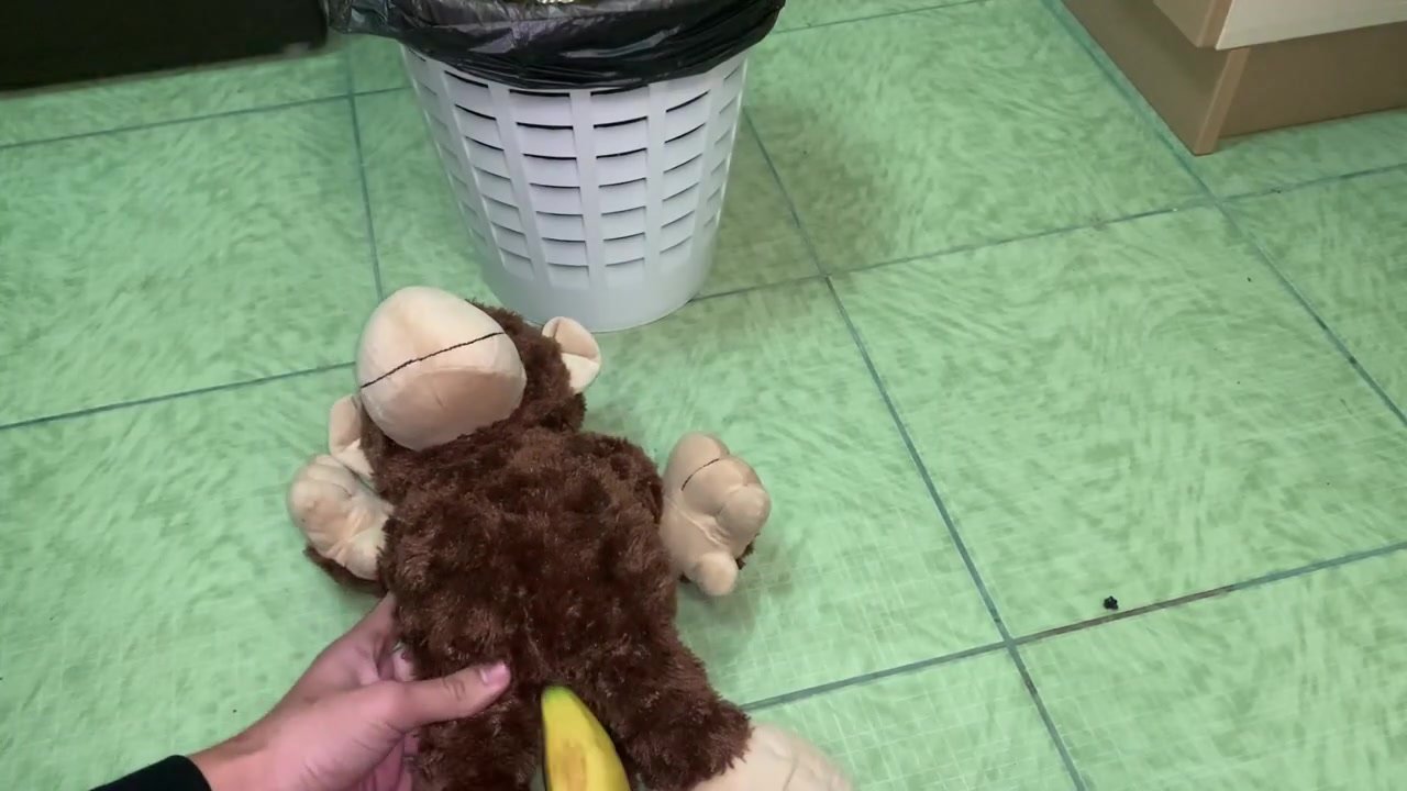 Banana Sex with stuffed plush toy with intensive foam c